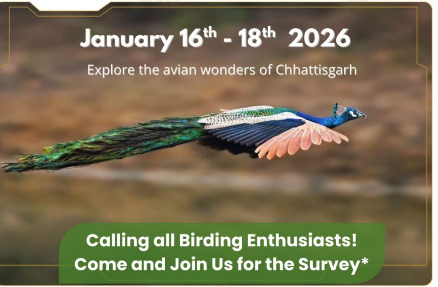 बारनवापारा वन्यजीव अभयारण्य में आयोजित होगा ‘सिटिज़न साइंस बर्ड सर्वे 2026’