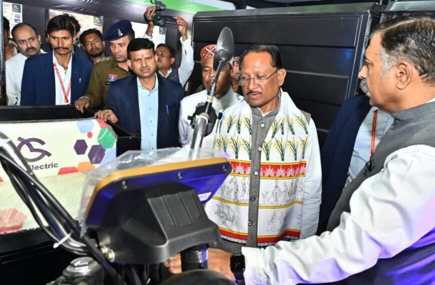 मुख्यमंत्री विष्णु देव साय राडा ऑटो एक्सपो-2026 के शुभारंभ कार्यक्रम में हुए शामिल