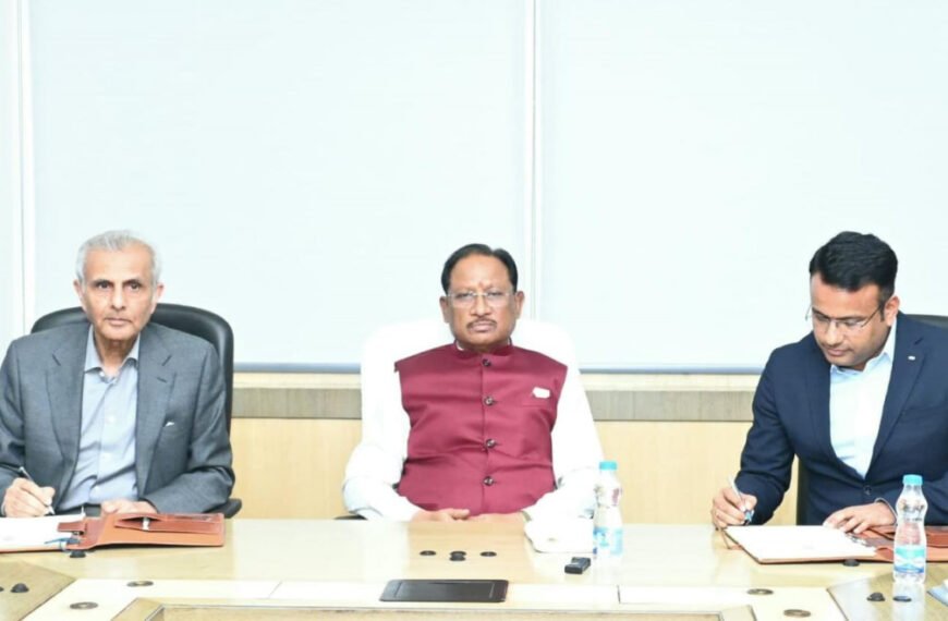 मेडिसिटी विकास की दिशा में बड़ी उपलब्धि: चार माह में जमीन लीज और रजिस्ट्री पूरी, ₹680 करोड़ की लागत से बनेगा 300 बिस्तरों का बॉम्बे हॉस्पिटल