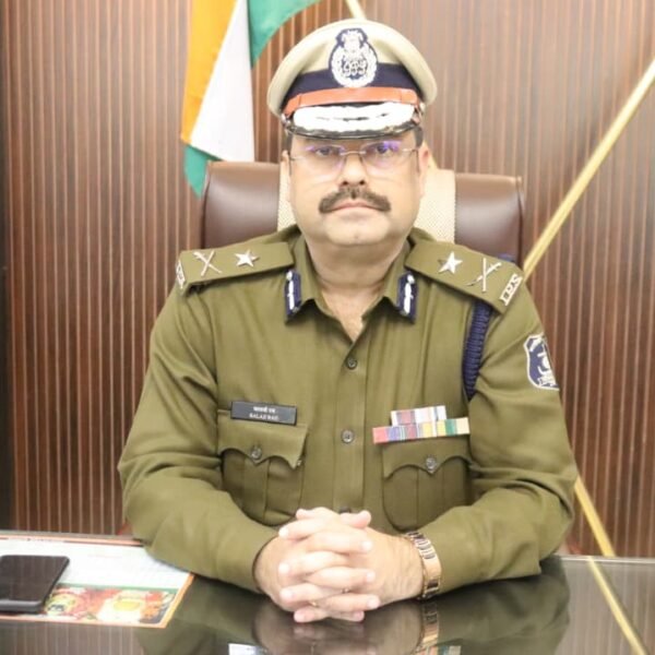 राजनांदगांव नव पदस्थ आईजी बालाजी राव सोमावार ने पदभार किया ग्रहण।