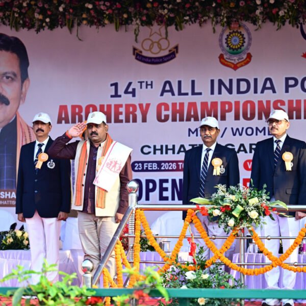 चौदहवीं अखिल भारतीय पुलिस तीरंदाजी प्रतियोगिता का उपमुख्यमंत्री विजय शर्मा ने किया शुभारंभ