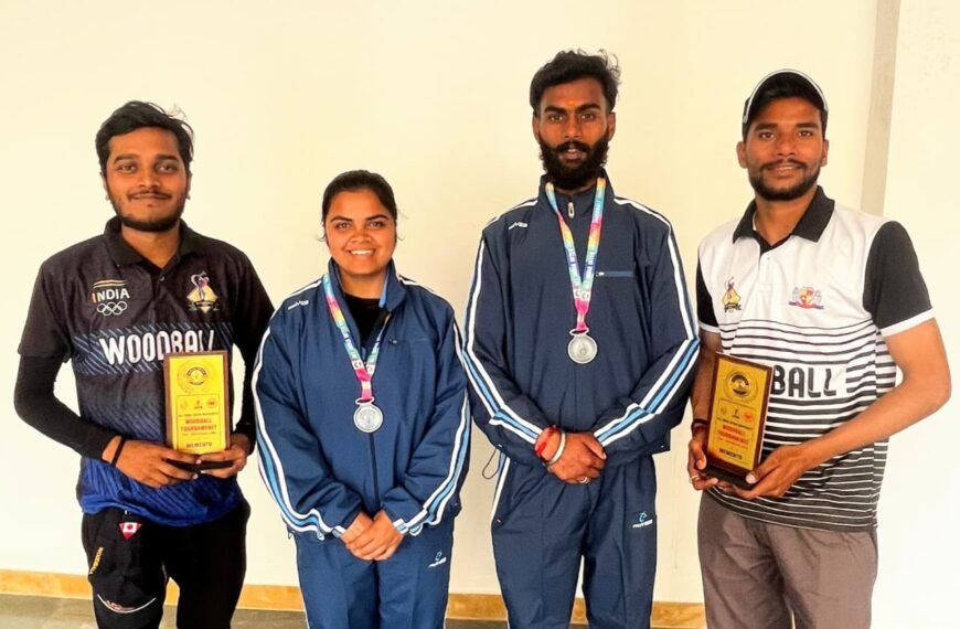 सरगुजा जिला वुडबॉल संघ के खिलाड़ियों का राष्ट्रीय मंच पर जलवा, जीते सिल्वर मेडल