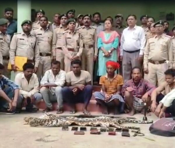 तेंदुए की खाल की तस्करी पर वन विभाग की बड़ी कार्रवाई, 9 आरोपी गिरफ्तार